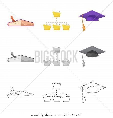 Vector Design Of Education And Learning Icon. Collection Of Education And School Stock Vector Illust