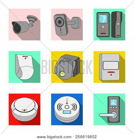 Vector Design Of Cctv And Camera Logo. Collection Of Cctv And System Stock Vector Illustration.