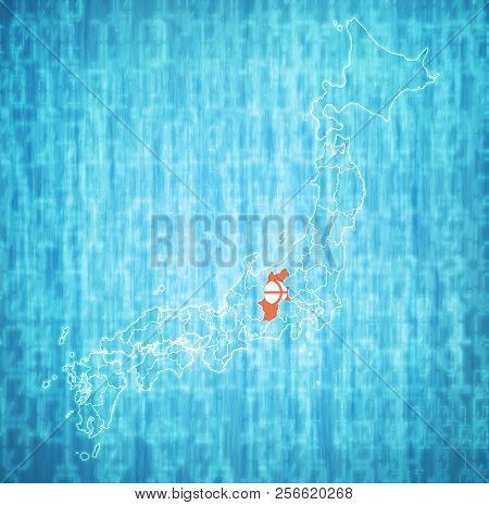 Nagano Prefecture On Administration Map Of Japan