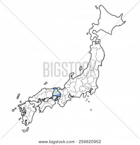 Hyogo Prefecture On Administration Map Of Japan