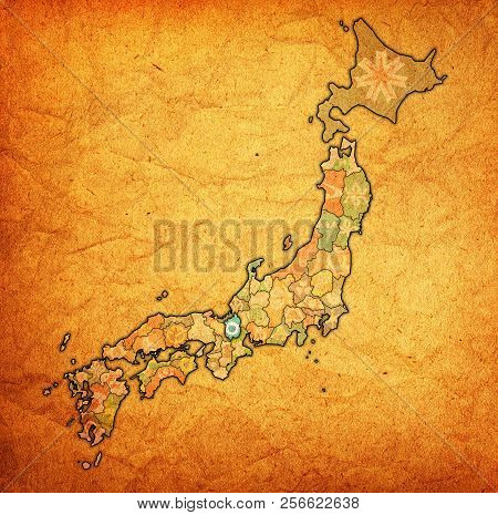 Shiga Prefecture On Administration Map Of Japan
