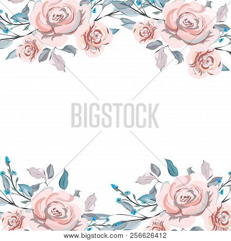 Wedding Invitation Card Watercolor. We Invite You To Design. The Composition Of Colors With Colored 