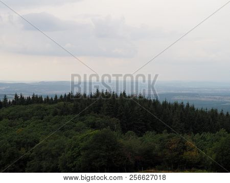 View On The French Countryside From The Village Of Mont Saint-romain, France