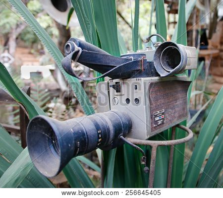 Nova Lima, Brazil - August 25, 2018: Collection Of Old Things Used And Without Restoration In Arts M