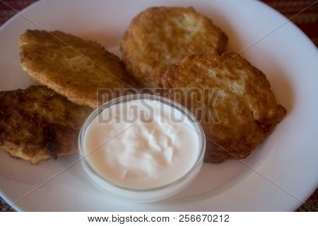 Vegetable Fritters, Latkes, Draniki - The National Dish Of Ukrainian .