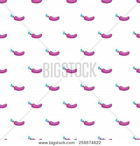 Whoopee Cushion Pattern. Cartoon Illustration Of Whoopee Cushion Pattern For Web