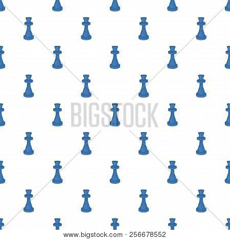 Chess King Pattern. Cartoon Illustration Of Chess King Pattern For Web