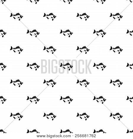 Ruff Fish Pattern. Simple Illustration Of Ruff Fish Pattern For Web