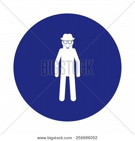 Silhouette Of Spy Icon In Badge Style. One Of Special Services Collection Icon Can Be Used For Ui, U