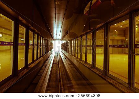Beijing, China - Feb 28, 2018. Interior Of Beijing Capital International Airport (pek). It Has Been 