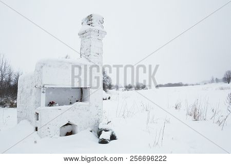 Bolshoye Zarechye, Village On The Territory Of Leningrad Region, Russia, Destroyed By German Fascist
