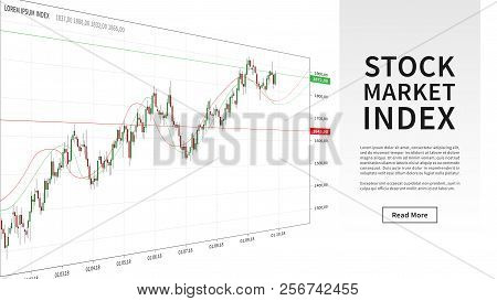 Japanese Candlesticks Stock Market Trading Vector Illustration. Bull And Bear Candlestick Formations