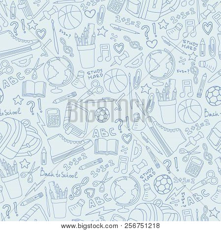 Back To School Bacjground With Study Supplies