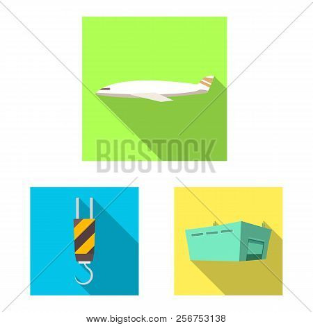 Vector Illustration Of Goods And Cargo Logo. Set Of Goods And Warehouse Vector Icon For Stock.