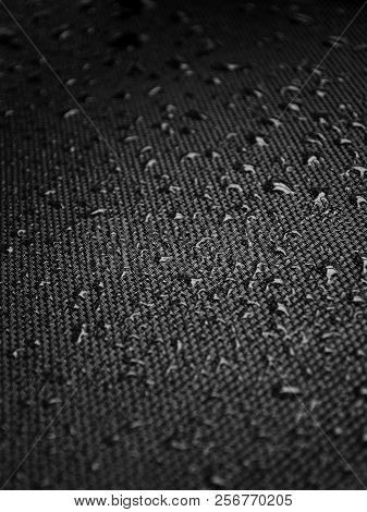 Water Drops On Fabric Texture