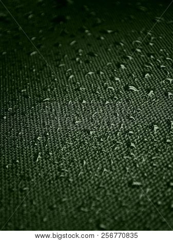Water Drops On Fabric Texture