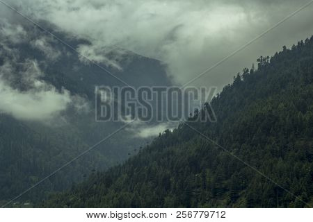 Fog And Clouds In The Mountain Valley