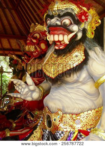 Colorfull Representation, Or Statue Of Garuda, Divine God In Bali