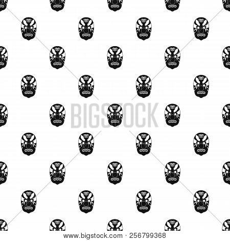 Hannya Mask Pattern. Simple Illustration Of Hannya Mask Pattern For Web