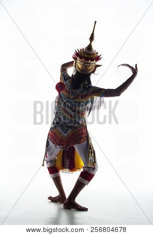 The Lady In Southern Thai Classical Dancing Suit Is Posing Pattern Of Traditional Dancing,by Raise H