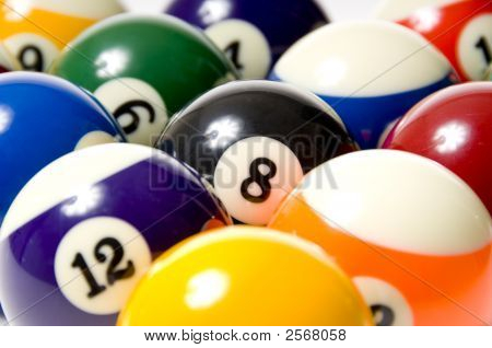 Pool oder Billiard balls