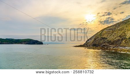 Playa De Gorliz At Sunset, Spain, Basque Country, Bilbao
