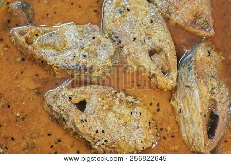 Hilsa Fish Pieces On A Plate.