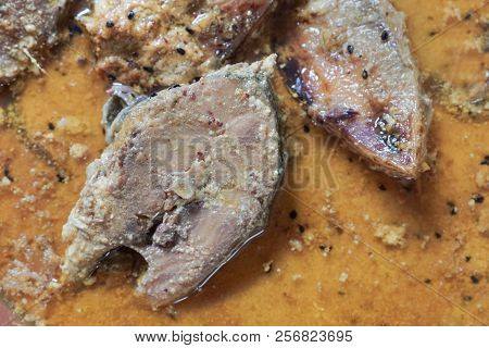 Hilsa Fish Pieces On A Plate.