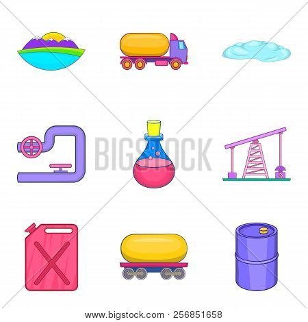 Safe Water Icons Set. Cartoon Set Of 9 Safe Water Icons For Web Isolated On White Background