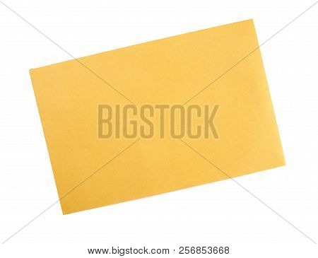 Simple Manilla Envelope On A White Background