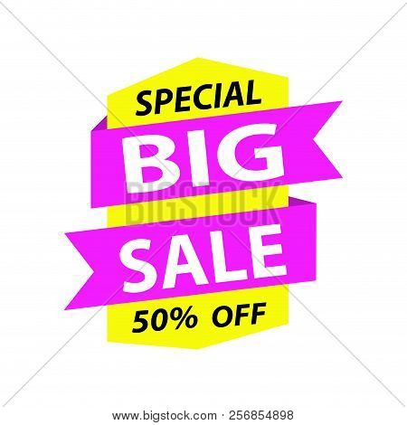Special Big Sale Label. Vactor Illustration Design