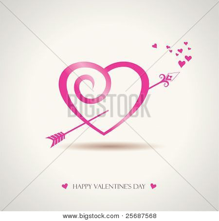 tekst valentine ze strzałką