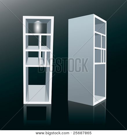 3D struktury półki