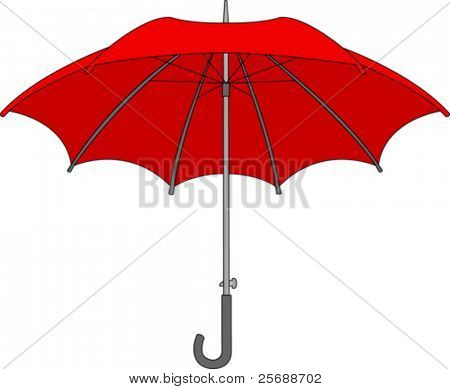 Guarda-chuva vermelho