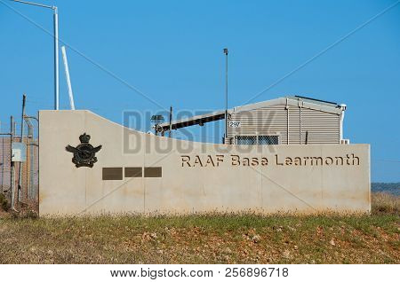 Exmouth, Australia - August 20, 2018: Raaf Base Learmonth Is A Joint Use Royal Australian Air Force 