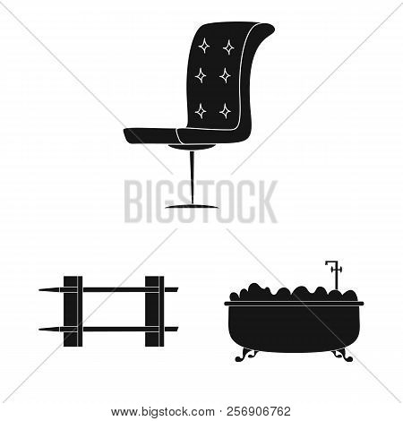 Vector Design Of Furniture And Apartment Icon. Set Of Furniture And Home Vector Icon For Stock.