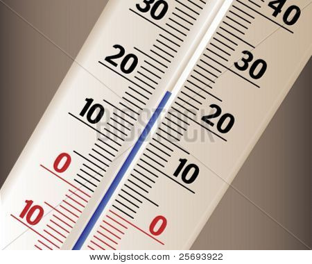  The thermometer shows temperature in living