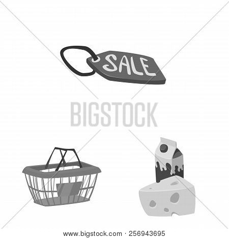 Isolated Object Of Food And Drink Logo. Collection Of Food And Store Stock Vector Illustration.