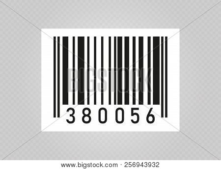 Realistic Bar Code Icon. A Modern Simple Flat Barcode. Marketing, The Concept Of The Internet. Fashi