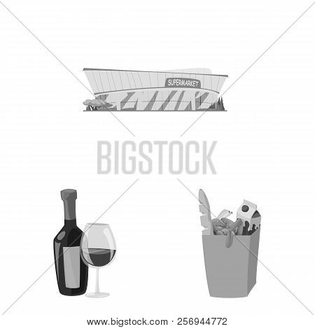 Vector Illustration Of Food And Drink Sign. Collection Of Food And Store Vector Icon For Stock.