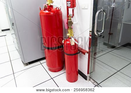 Data Center Room Bangkok Thailand:- August 6, 2018:- Fm-200 Suppression Systems, Fm200 Gas Flooding 