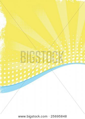 Полутоновый гранж Санберст фон (каждый элемент находится на отдельном слое)