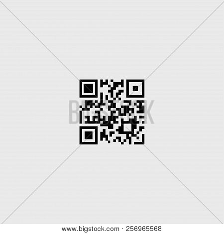 Barcode. Isolated On Grey Background. Vector Illustration. Eps 10.