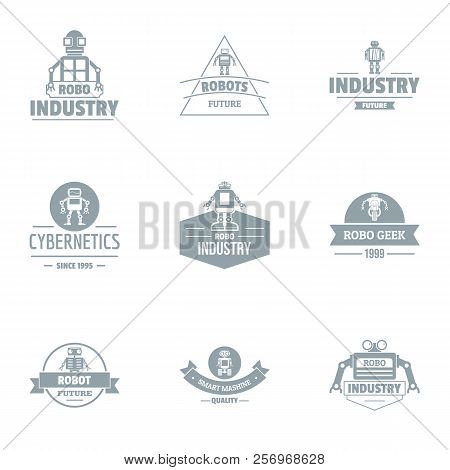 Cyberneticist Logo Set. Simple Set Of 9 Cyberneticist Logo For Web Isolated On White Background
