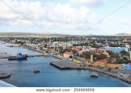 Downtown Views Of The Town Of Kralendijk, Bonaire