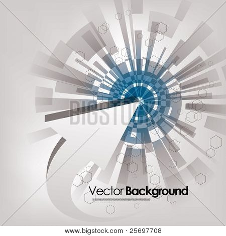 abstract vector background with arrow