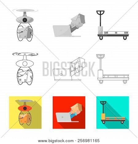 Isolated Object Of Goods And Cargo Icon. Collection Of Goods And Warehouse Vector Icon For Stock.