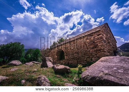 Hermitage Of Sant Quirc De Taull, Catalonia, Spain. Romanesque Style