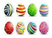 Colorful easter eggs
