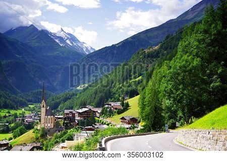 Summer landscape of Heiligenblut village in Austria, Europe